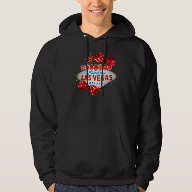 Willkommen zu fabelhaftem Las Vegas glücklichem Hoodie (Vorderseite)