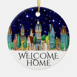 Willkommen zu Hause Keramik Ornament
