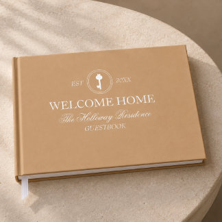 Willkommen Zu Hause Personalisierte Familienreside Gästebuch