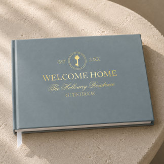 Willkommen Zu Hause Personalisierte Familienreside Gästebuch