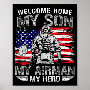 Willkommen zu Hause, Sohn Held Luftwaffe stolzer A Poster
