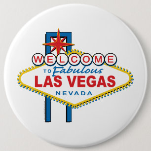 Willkommen zu Las Vegas-Zeichen Button