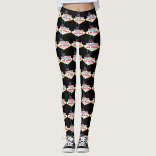 Willkommen zu Las Vegas-Zeichen Leggings