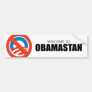 Willkommen zu Obamastan Autoaufkleber