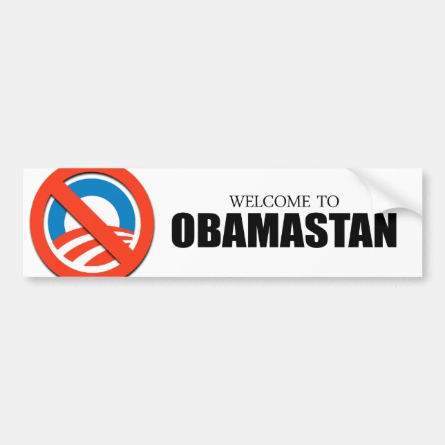 Willkommen zu Obamastan Autoaufkleber (Vorne)