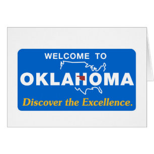 Willkommen zu Oklahoma - USA Verkehrsschild