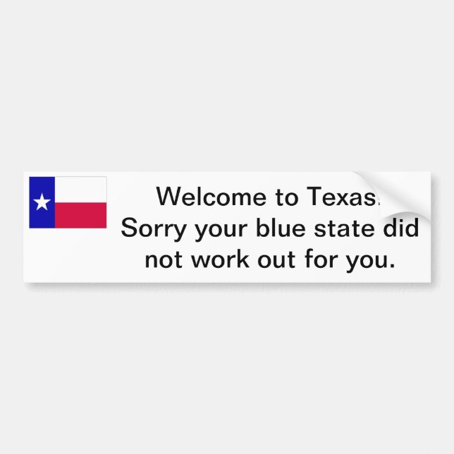 Willkommen zu Texas-Autoaufkleber Autoaufkleber (Vorne)