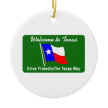 Willkommen zu Texas - USA Verkehrsschild