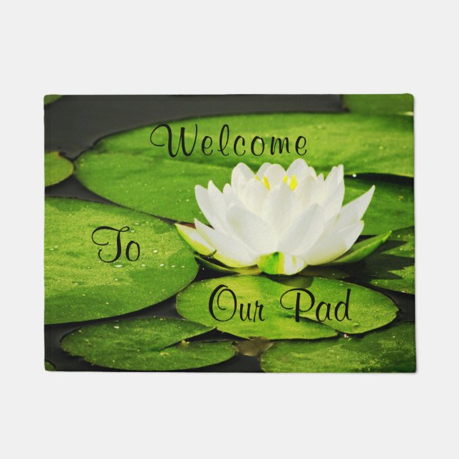 Willkommen zu unserer Auflage Fußmatte (Vorderseite)