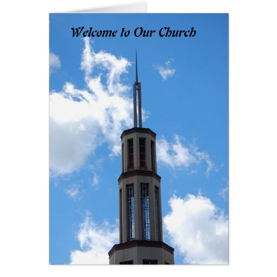 Willkommen zu unserer Kirche Karte
