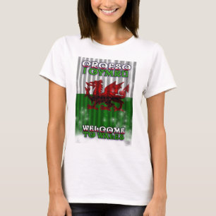 Willkommen zu Wales-T-Shirt für Frauen, Croeso I T-Shirt