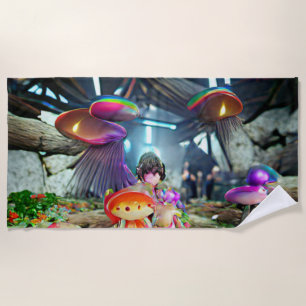 Willkommen Zuhause Beach Family Mushrooms und Fair Strandtuch