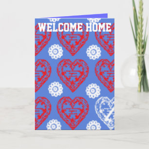 WILLKOMMEN ZUHAUSE GREETING CARDS - HERZEN - US-TR KARTE