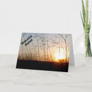 Willkommen Zuhause! Grußkarte Karte