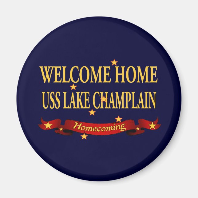 Willkommen Zuhause Lake Champlain Magnet (Vorne)