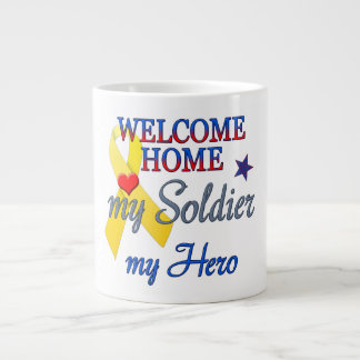 Willkommen Zuhause Mein Soldat, mein Held Jumbo-Tasse