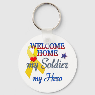 Willkommen Zuhause Mein Soldat, mein Held Schlüsselanhänger