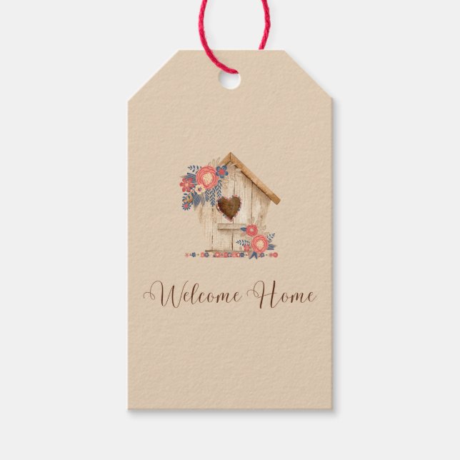Willkommen Zuhause Realtor Herzlichen Glückwunsch Geschenkanhänger (Vorderseite)