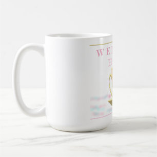 WILLKOMMEN ZUHAUSE TEACUP-DESIGN IN PASTELLFARBEN KAFFEETASSE