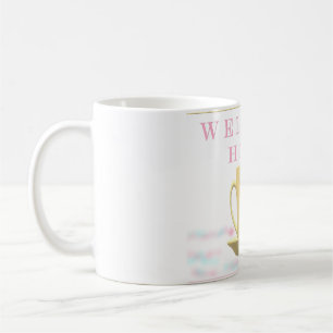 WILLKOMMEN ZUHAUSE TEACUP-DESIGN IN PASTELLFARBEN KAFFEETASSE