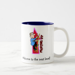 Willkommen zum folgenden Niveau! Zweifarbige Tasse