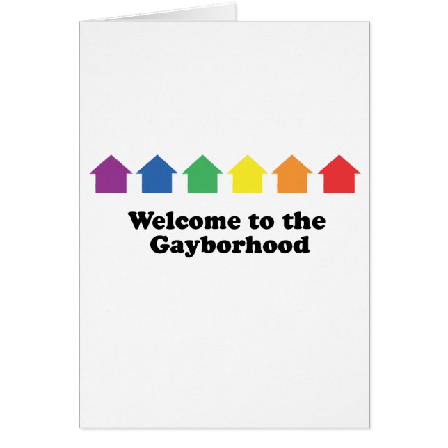 WILLKOMMEN ZUM GAYBORHOOD (Vorne)
