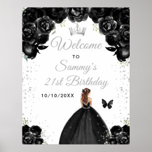Willkommen zum Geburtstag der Prinzessin mit schwa Poster