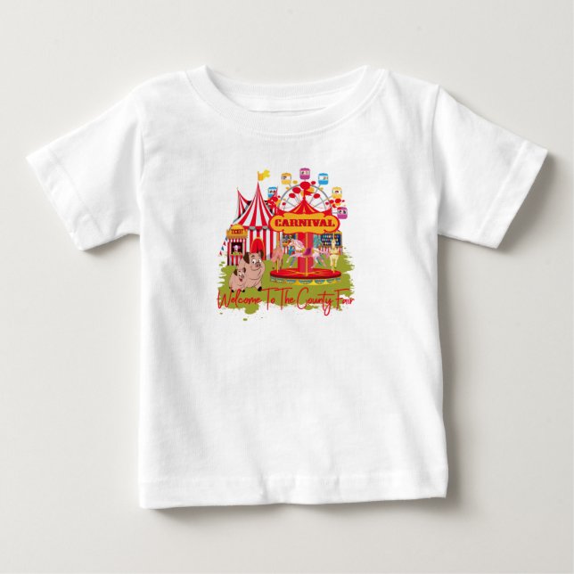 Willkommen zum Landkreis angemessen - Karneval Baby T-shirt (Vorderseite)