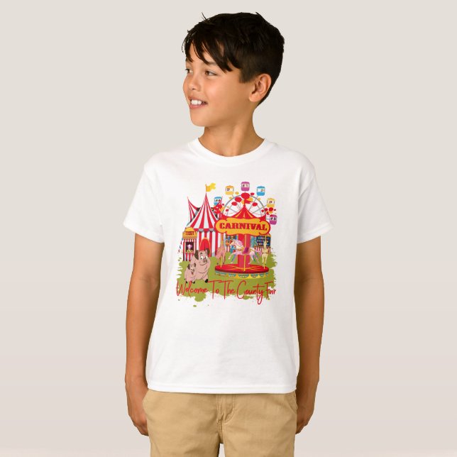Willkommen zum Landkreis angemessen - Karneval T-Shirt (Vorne ganz)