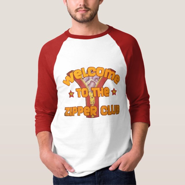 Willkommen zum Reißverschluss-Verein T-Shirt (Vorderseite)