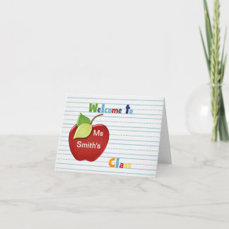 Willkommen zum Studenten von Lehrer Karte