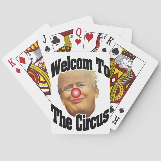 Willkommen zum Zirkus Spielkarten (Rückseite)