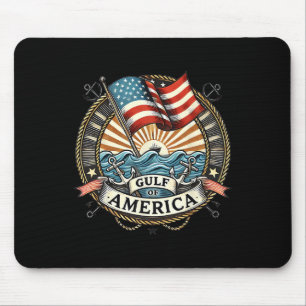 Willkommen zur amerikanischen Flagge am Golf der U Mousepad