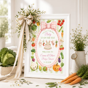 Willkommen zur Babyparty auf dem lokal ansässigen Poster