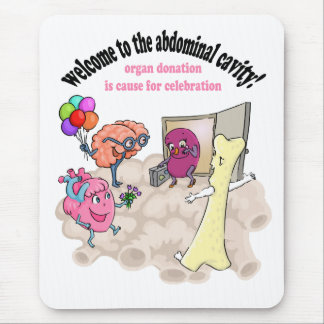 Willkommen zur Bauchhöhle! Mousepad