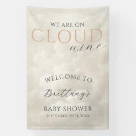 Willkommen zur Cloud Nine Baby Shower Banner