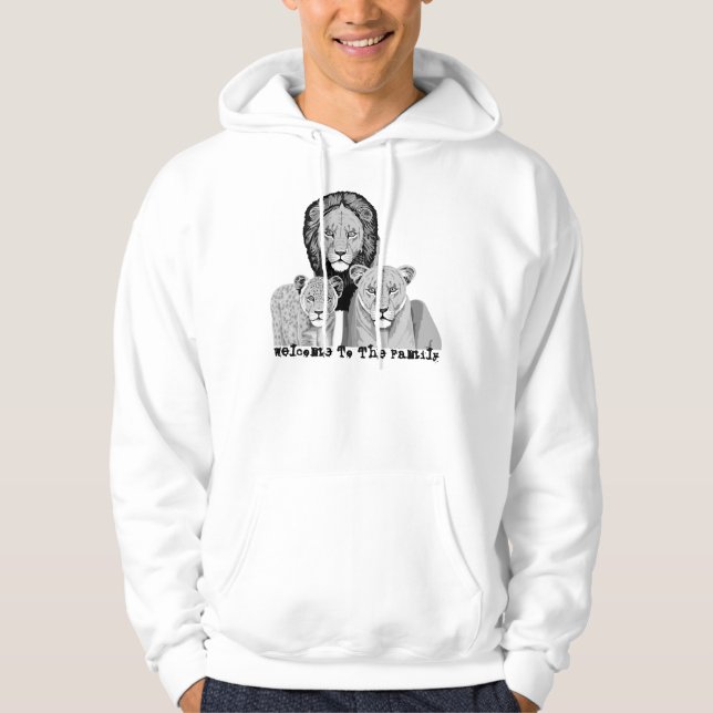 Willkommen zur Familie Hoodie (Vorderseite)