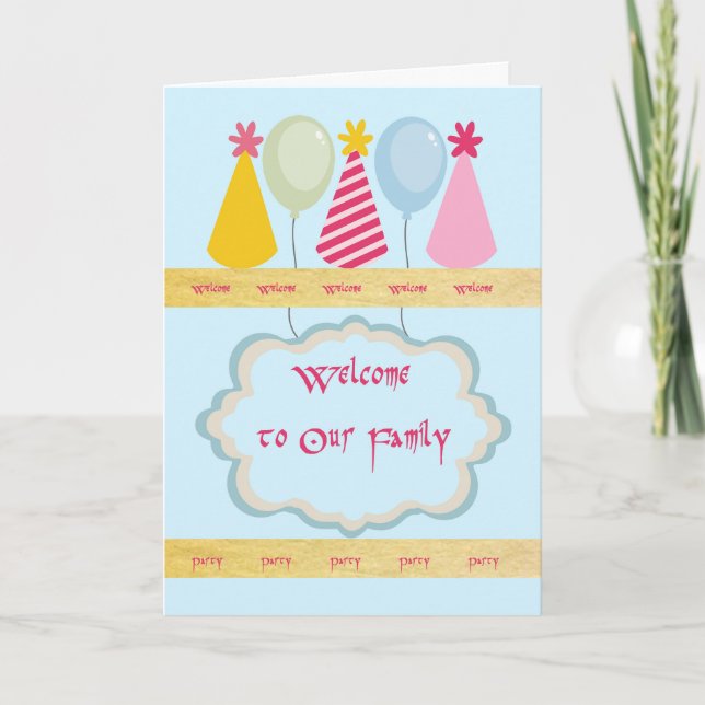 Willkommen zur Familien-Party Einladung (Vorderseite)