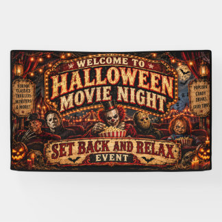 Willkommen zur Halloween-Filmnacht Banner