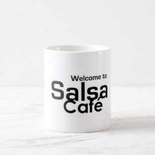 Willkommen zur Salsa Café Kaffeetasse