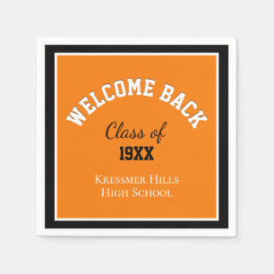 Willkommen zurück! Custom Class Wiedersehen Napkin Serviette