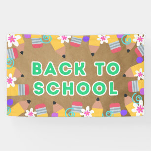 Willkommen zurück im Klassenzimmer-Poster-Banner Banner