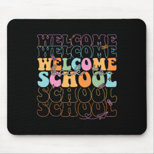 Willkommen zurück in der Schule 2025 Lehrer Schüle Mousepad