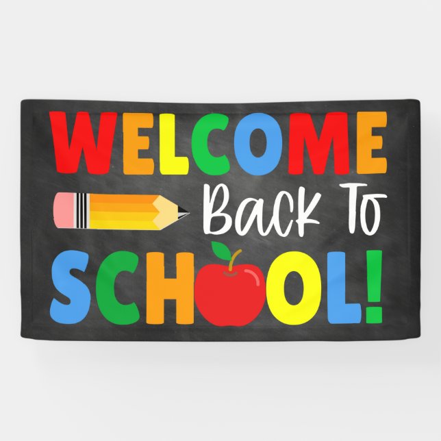 Willkommen zurück in der Schule Banner (Horizontal)