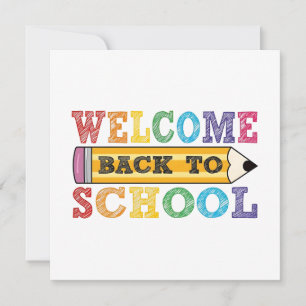 Willkommen zurück in der Schule – Bleistift-Illust