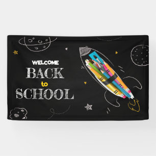 Willkommen zurück in der Schule, Frohen ersten Sch Banner