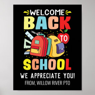 Willkommen zurück in der Schule – Helle & Lustige  Poster