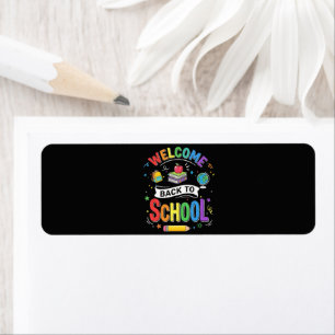 Willkommen zurück in der Schule Kinder Lehrer Erst