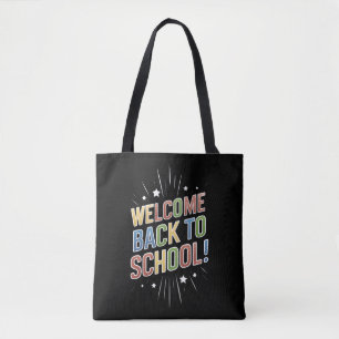 Willkommen Zurück in der Schule Lehrer Erster Schu Tasche
