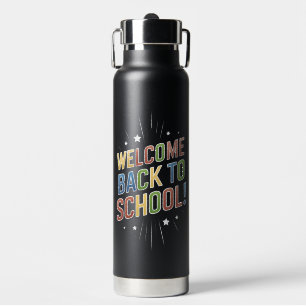 Willkommen Zurück In Der Schule Lehrer Erster Schu Trinkflasche